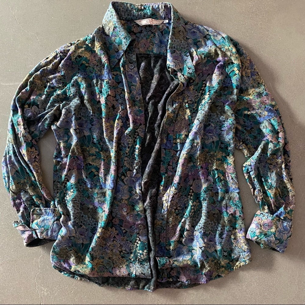 floral italian button up
